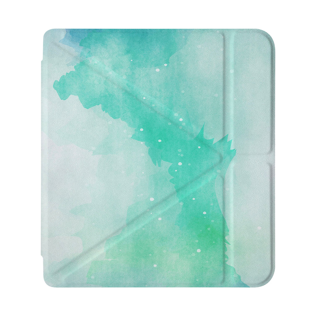 front view of personalized Kobo case with Abstract Watercolor Splash design