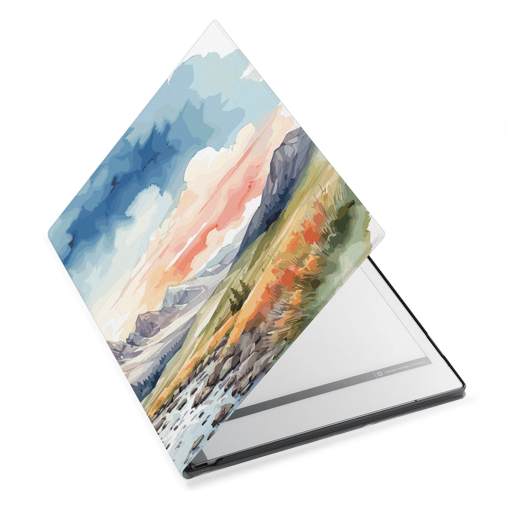 The Personalized VistaCase reMarkable Pen Holder Casewith Landscape design adds a touch of elegance to your device.