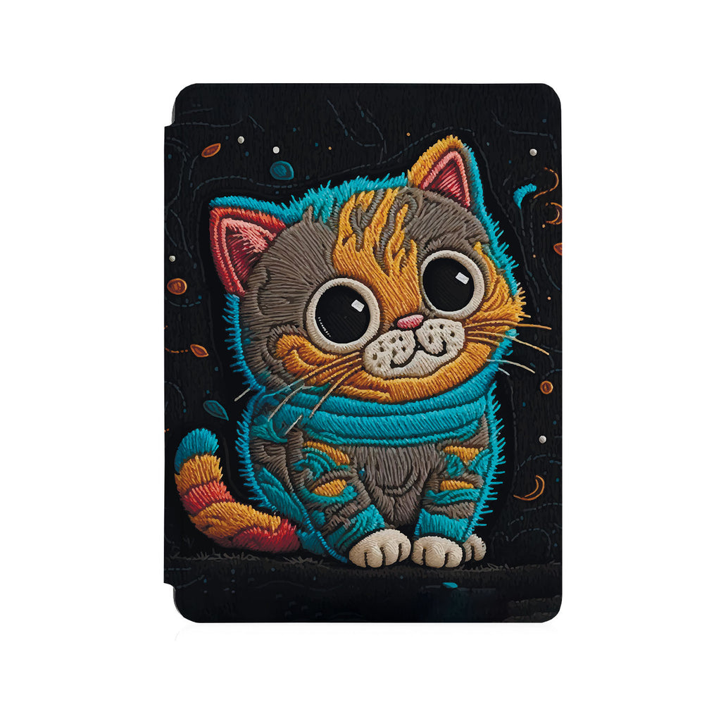 the front side of Personalized Microsoft Surface Pro and Go Case with Cute Cat design