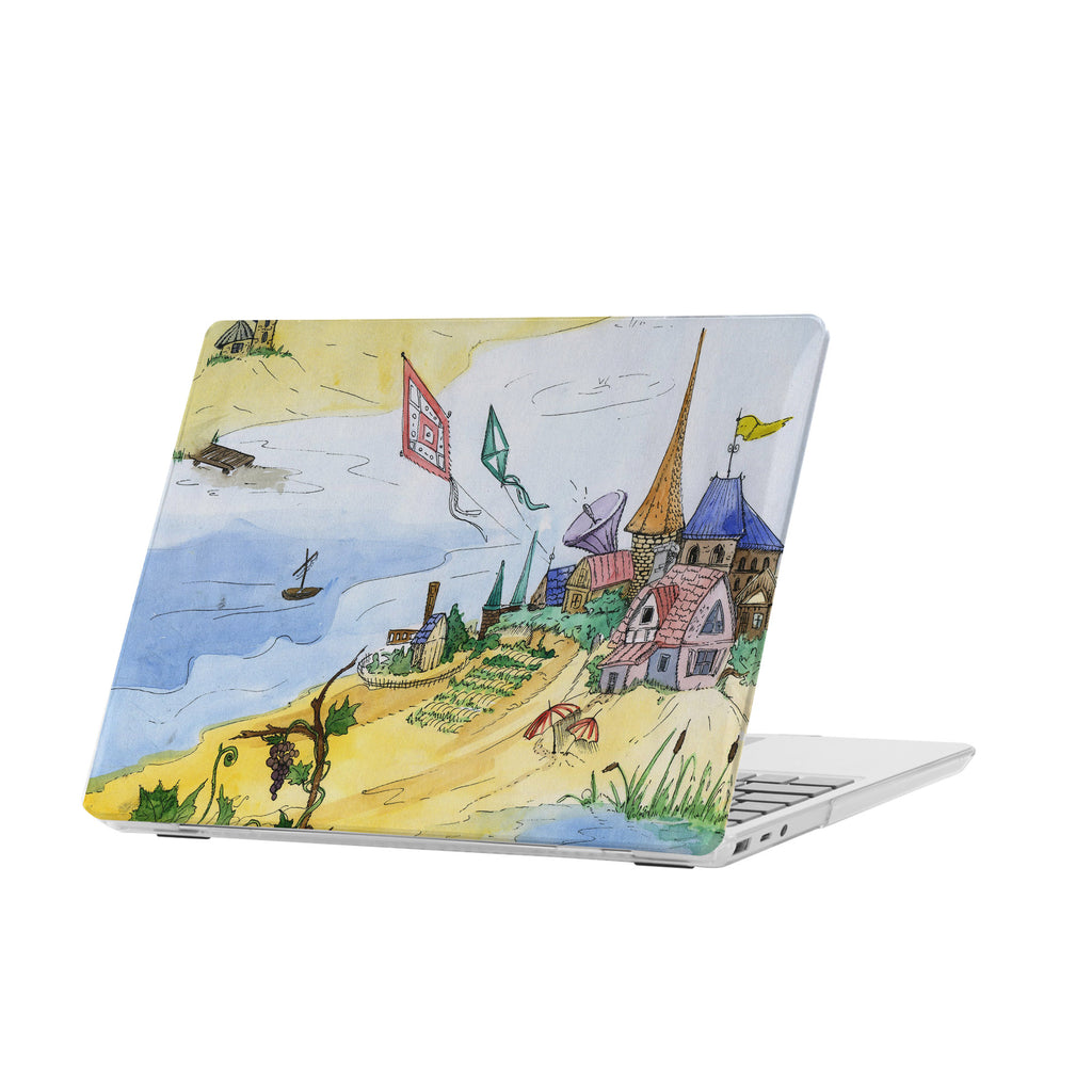 personalized microsoft laptop case features a lightweight two-piece design and Fairy Tale print