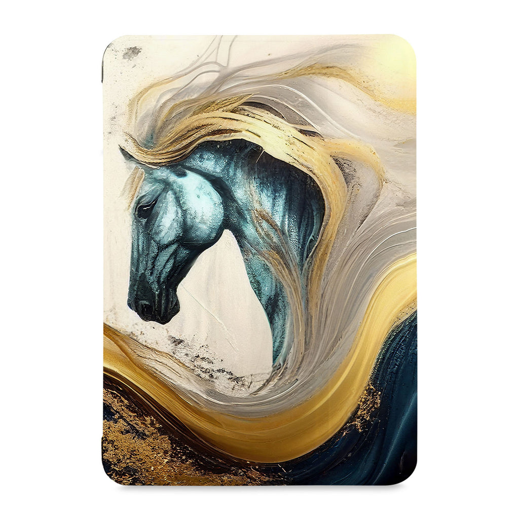 the front view of Personalized Samsung Galaxy Tab Case with Horses design