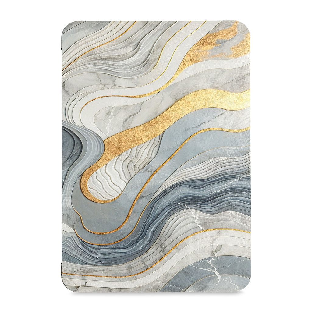 the front view of Personalized Samsung Galaxy Tab Case with Marble design