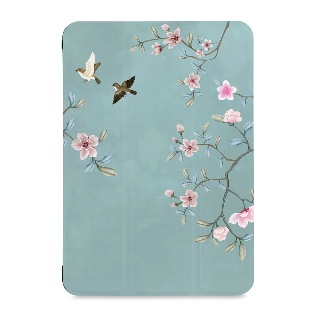 the front view of Personalized Samsung Galaxy Tab Case with Birds design