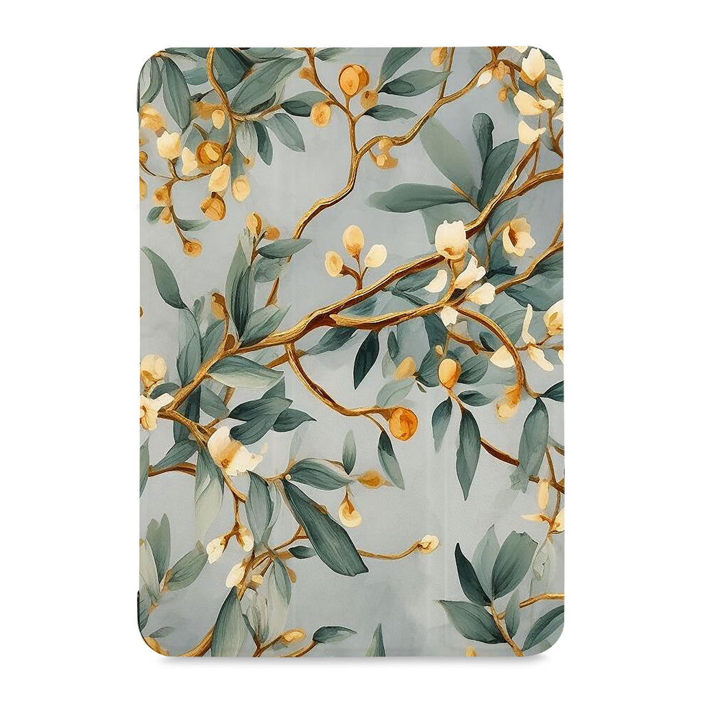 the front view of Personalized Samsung Galaxy Tab Case with Flower Painting design