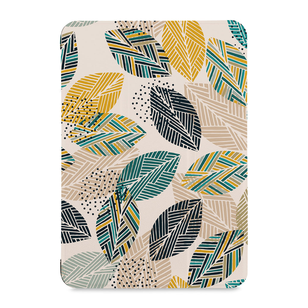 the front view of Personalized Samsung Galaxy Tab Case with Leaves design