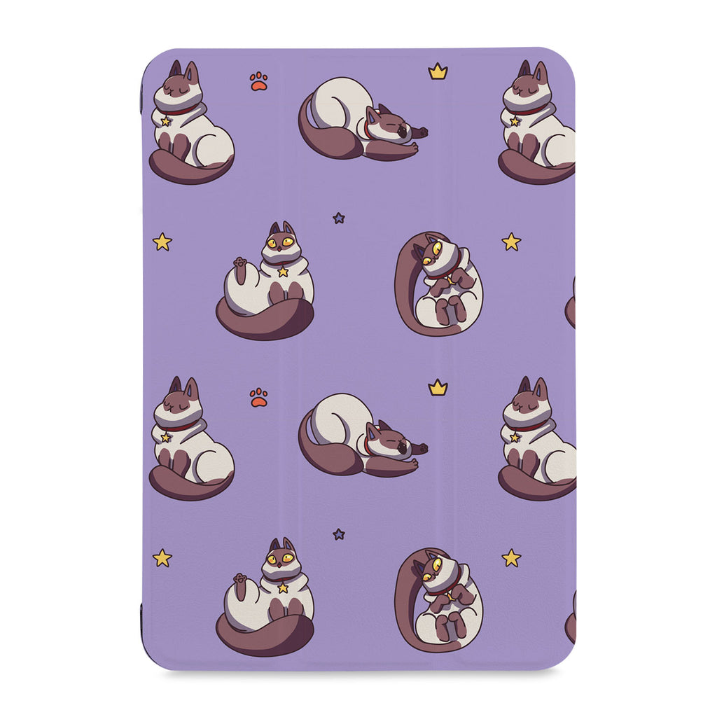 the front view of Personalized Samsung Galaxy Tab Case with Sushi Cats design