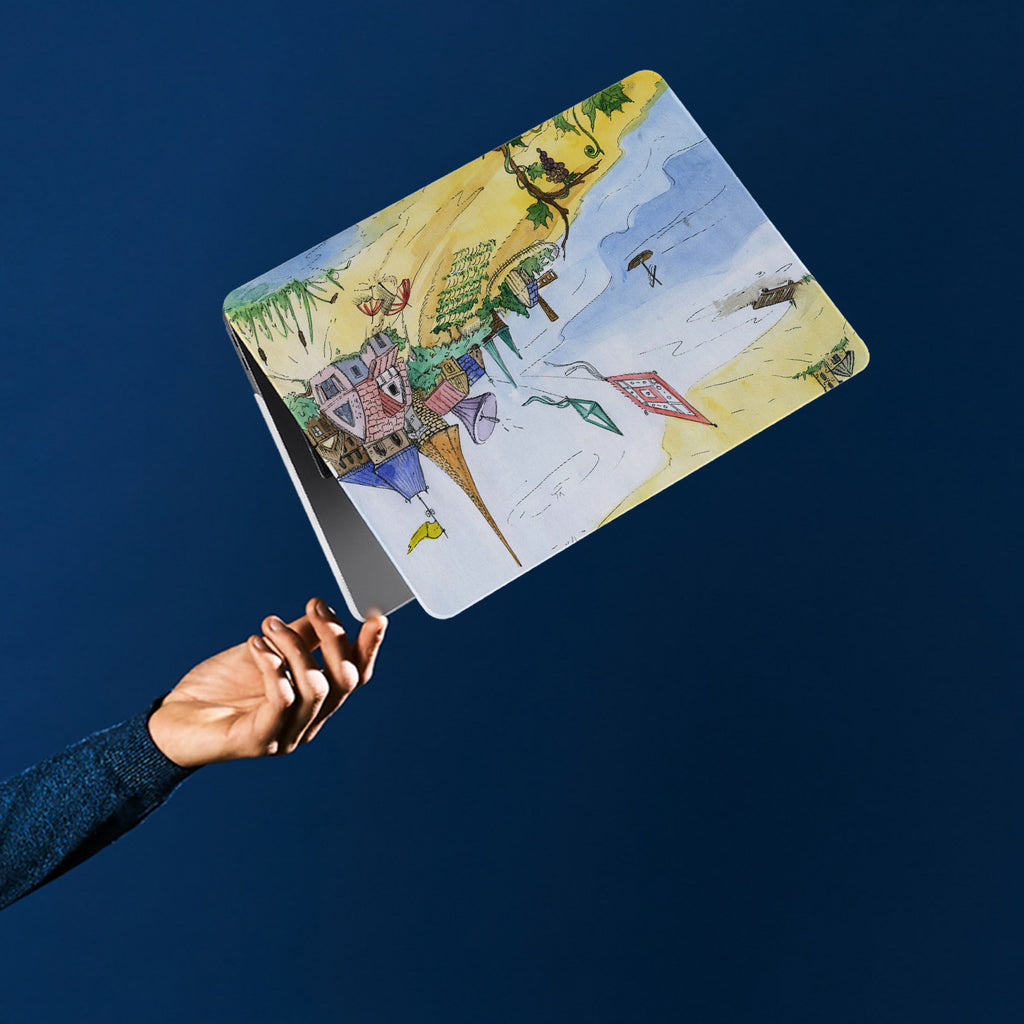 personalized microsoft laptop case features a lightweight two-piece design and Fairy Tale print