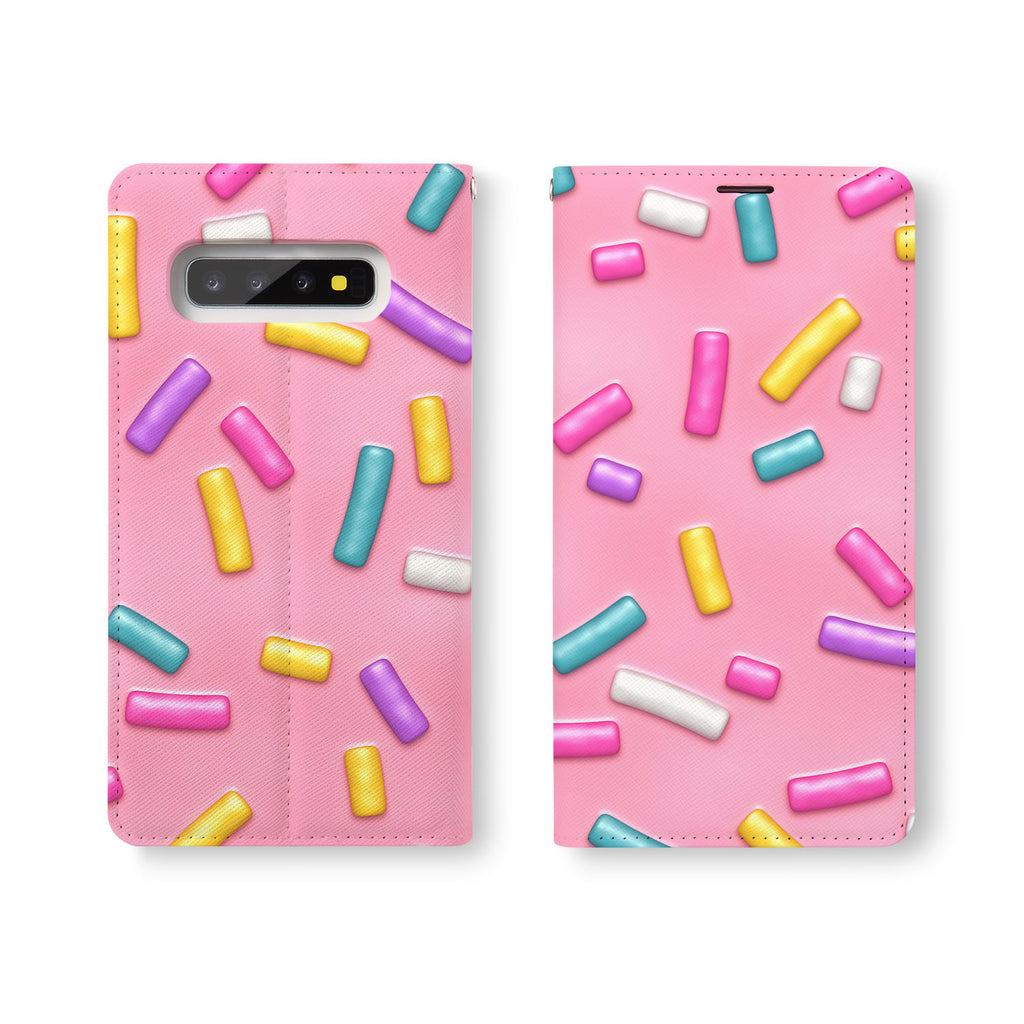 Personalized Samsung Galaxy Wallet Case with Candy desig marries a wallet with an Samsung case, combining two of your must-have items into one brilliant design Wallet Case.