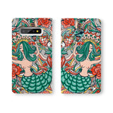 Personalized Samsung Galaxy Wallet Case with Mermaid desig marries a wallet with an Samsung case, combining two of your must-have items into one brilliant design Wallet Case.