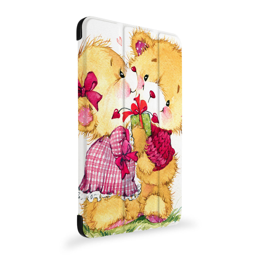 the side view of Personalized Samsung Galaxy Tab Case with Bear design