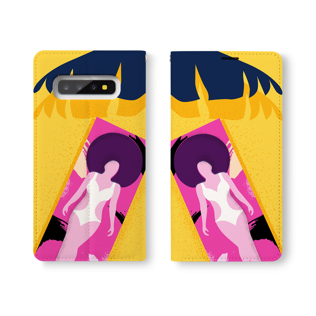 Personalized Samsung Galaxy Wallet Case with HelloSummer desig marries a wallet with an Samsung case, combining two of your must-have items into one brilliant design Wallet Case.