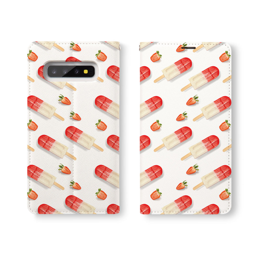 Personalized Samsung Galaxy Wallet Case with IceCream desig marries a wallet with an Samsung case, combining two of your must-have items into one brilliant design Wallet Case.