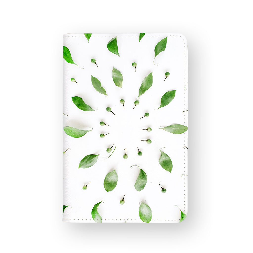 front view of personalized RFID blocking passport travel wallet with 02 design