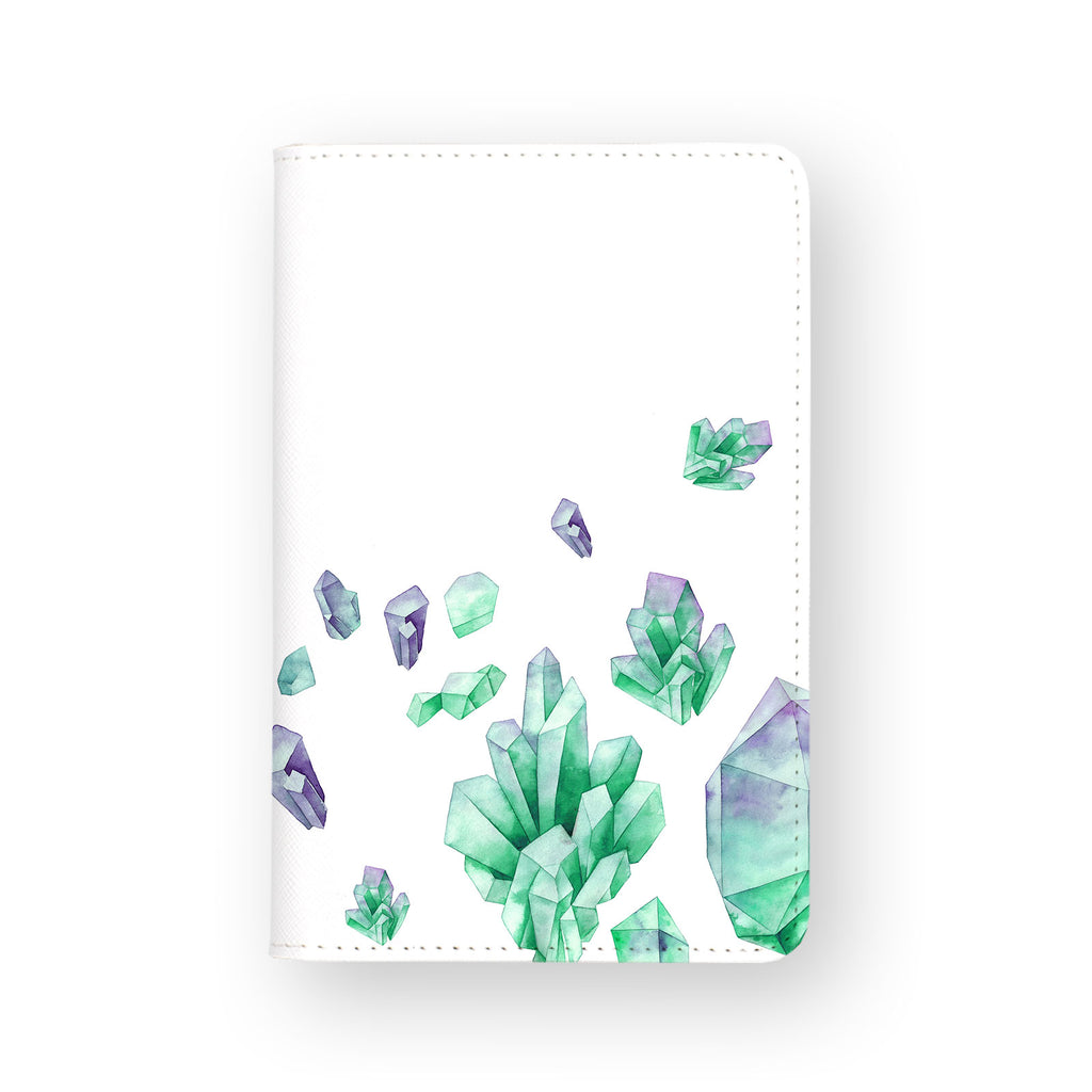 front view of personalized RFID blocking passport travel wallet with 06 design