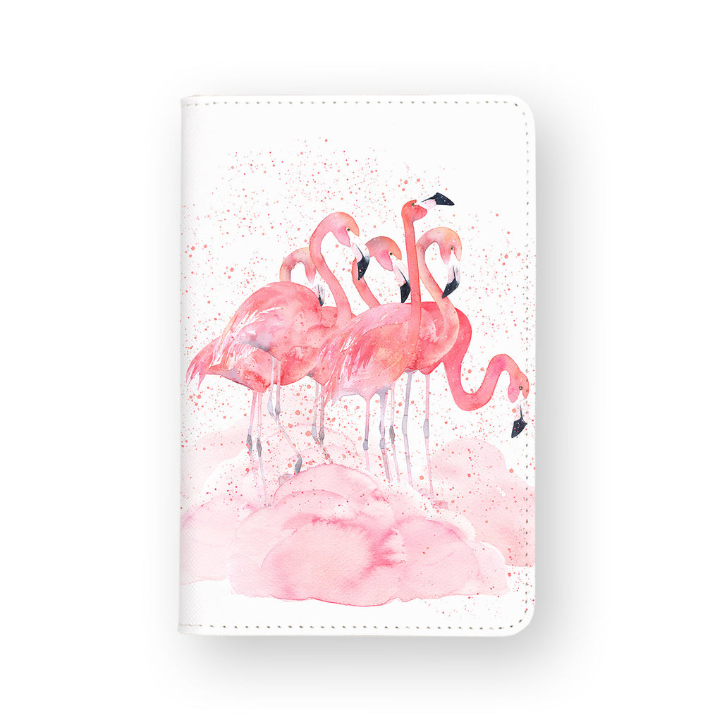 front view of personalized RFID blocking passport travel wallet with 04 design