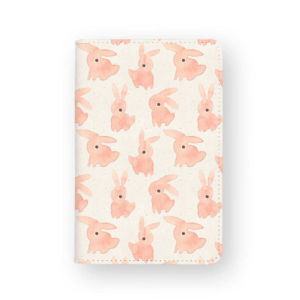 front view of personalized RFID blocking passport travel wallet with 06 design