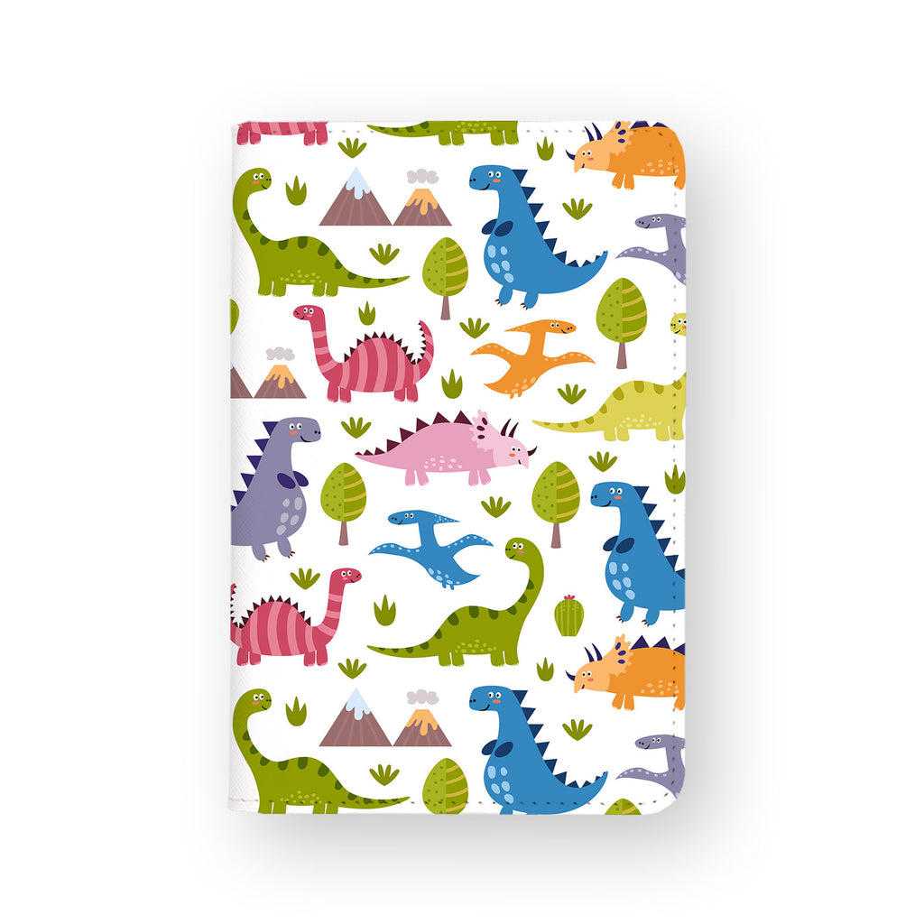 front view of personalized RFID blocking passport travel wallet with 02 design
