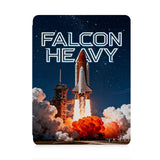 front view of personalized iPad case with pencil holder and Elon Musk SpaceX design
