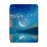 front view of personalized iPad case with pencil holder and Starry Night design