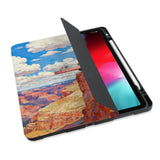 personalized iPad case with pencil holder and US Famous Attractions design - swap