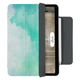 Elevate your iPad experience with the VistaCase Personalized iPad Slim Fit Case. Featuring an exquisitely detailed Abstract Watercolor Splash design