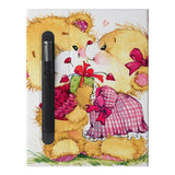 The Personalized VistaCase reMarkable Pen Holder Case with Bear design features a built-in Marker pen holder,