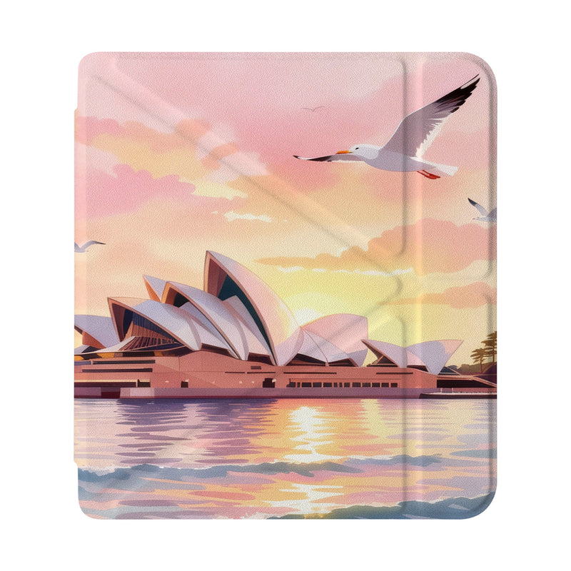 front view of personalized Kobo case with Australia Oil Painting design