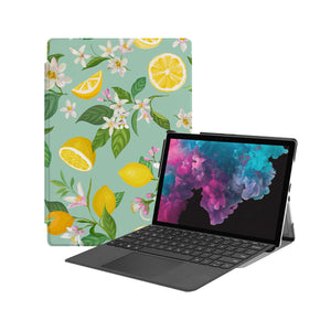 the Hero Image of Personalized Microsoft Surface Pro and Go Case with Tropical Fruits design