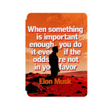 the front side of Personalized Microsoft Surface Pro and Go Case with Elon Musk SpaceX design