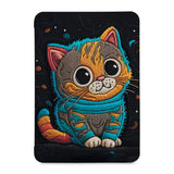 the front view of Personalized Samsung Galaxy Tab Case with Cute Cat design