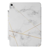  the VistaCase Personalized iPad Slim Fit Case with Marble 2020 design,  Crafted with a durable fabric exterior and a soft interior lining.