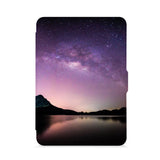 front view of personalized kindle paperwhite case with Nature Wonder design