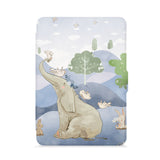 front view of personalized kindle paperwhite case with Rainforest Animals design