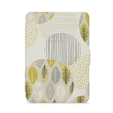 front view of personalized kindle paperwhite case with Leaves design