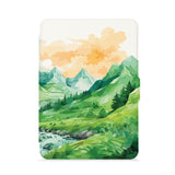 front view of personalized kindle paperwhite case with Landscape design