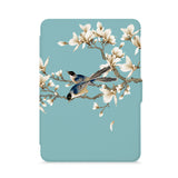 front view of personalized kindle paperwhite case with Birds design