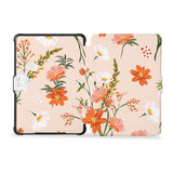 the whole front and back view of personalized kindle case paperwhite case with Spring design