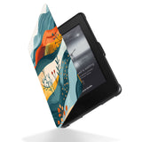 Reinforced rubber bumpers on the corners to protect your Kindle Paperwhite kindle case with Colorful Mountain design