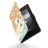 Reinforced rubber bumpers on the corners to protect your Kindle Paperwhite with Japanese Pattern design