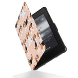 Reinforced rubber bumpers on the corners to protect your Kindle Paperwhite with Lovely Dog design