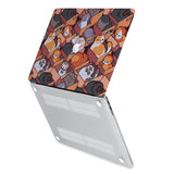 hardshell case with Sushi Cats design has rubberized feet that keeps your MacBook from sliding on smooth surfaces