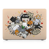 This lightweight, slim hardshell with Cute Cats design is easy to install and fits closely to protect against scratches